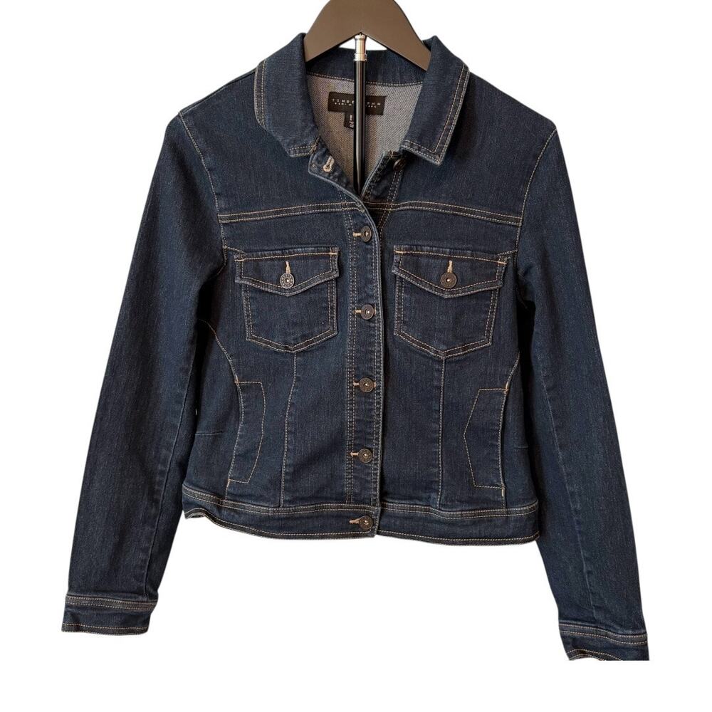 Tinseltown Dark Blue Denim Jacket - Sz. Medium  - Like New - Stretchy Casual